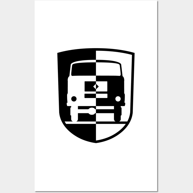 IFA Ludwigsfelde coat of arms (black) Wall Art by GetThatCar